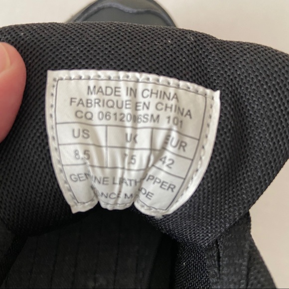 Spring Mens Court Classic Lace Tie Black Running Shoes 8.5 - Picture 8 of 10